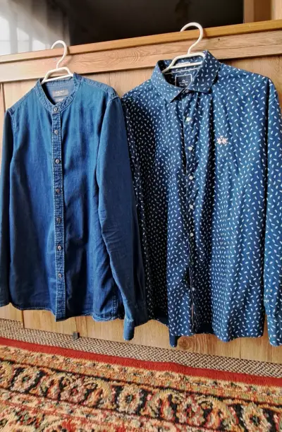 Camisa azul estampada La Martina para hombre - miniatura 2