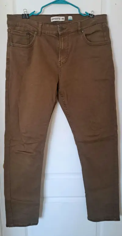 Pantalones Skinny Marrón Talla 46 Opposite - miniatura 1