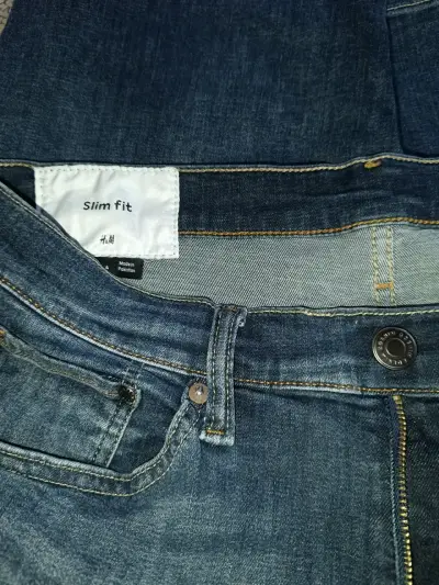 Bermudas de mezclilla slim fit   H&M - miniatura 2