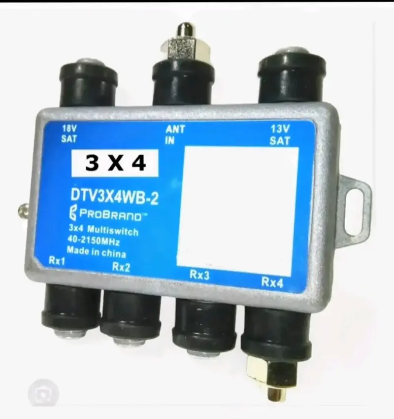 Multiswitch satelital 3x4 Probrand para DirecTV
