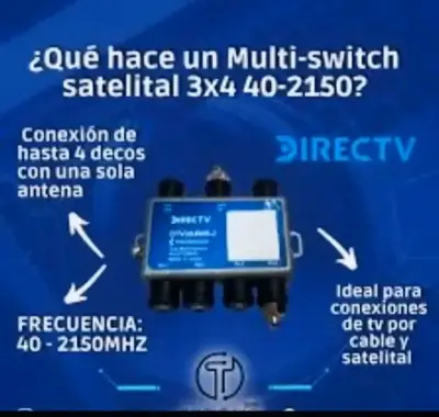 Multiswitch satelital 3x4 Probrand para DirecTV - miniatura 2