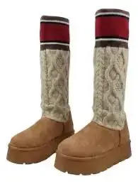 Botas de lana con diseño tejido talla 40 - 2