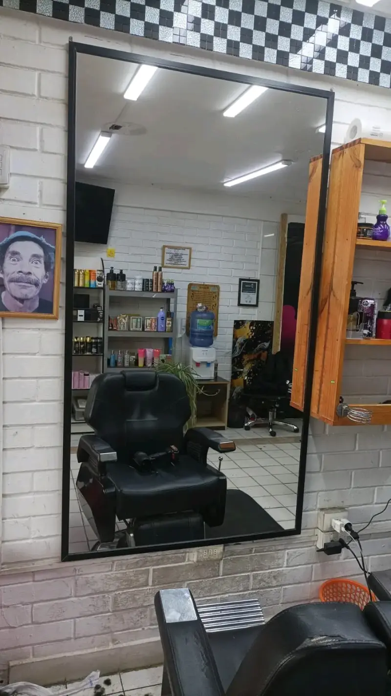 Espejo de peluquería grande rectangular - 3