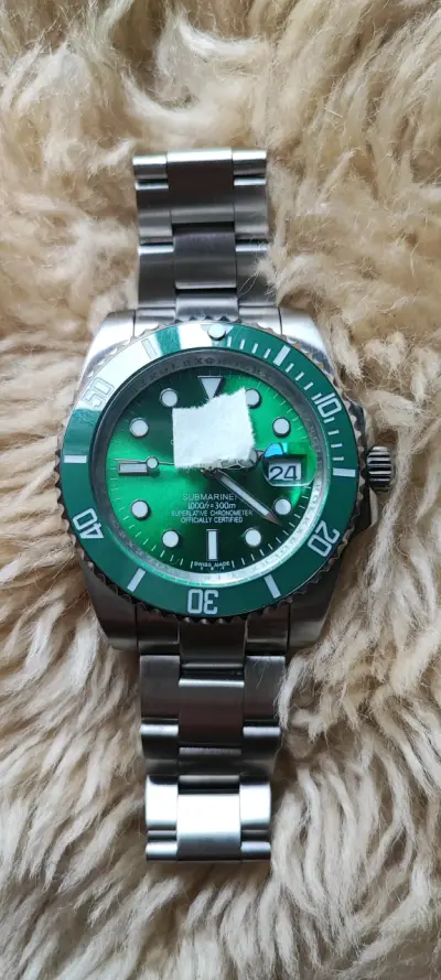Reloj de pulsera submarino verde acero inoxidable - miniatura 1