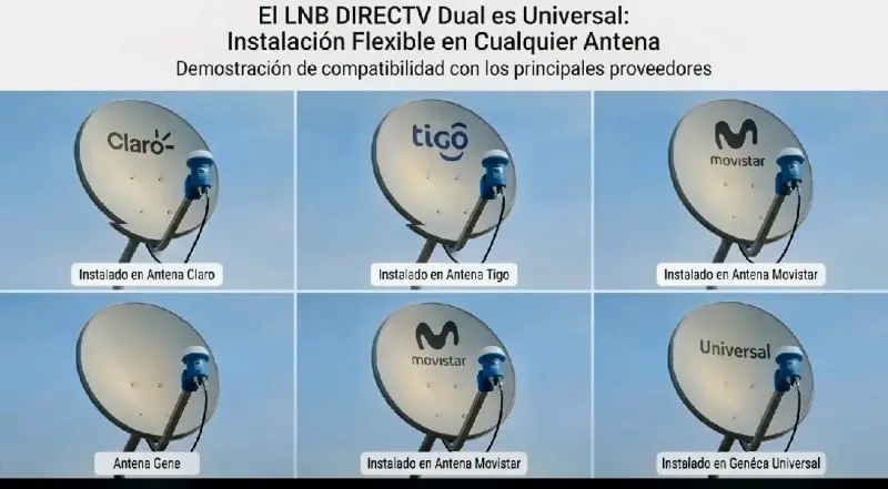 LNB Universal Dual DIRECTV para Antena Satelital - 2