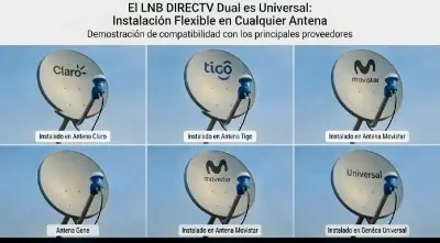 LNB Universal Dual DIRECTV para Antena Satelital - miniatura 2