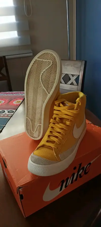 Zapatillas Nike Blazer Mid Amarillas - miniatura 5