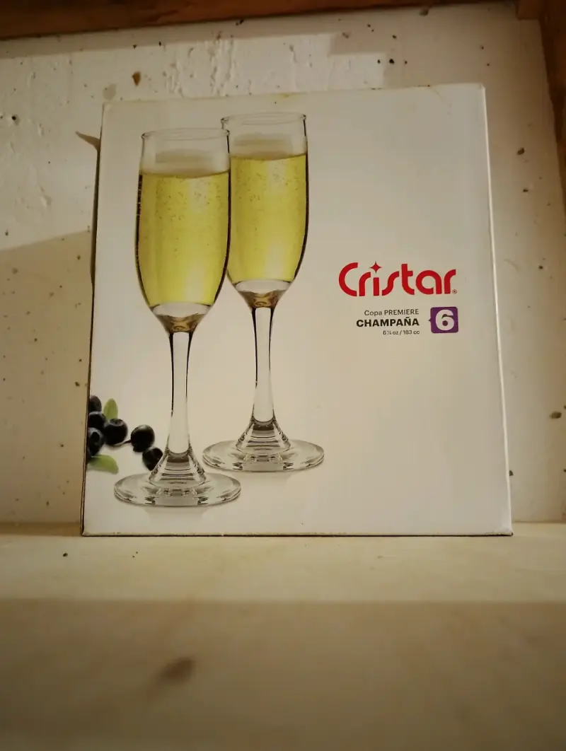 Set de 6 copas de champaña Cristar Premier