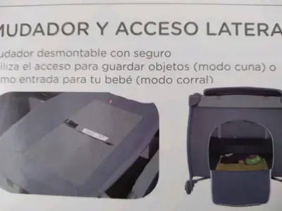 Cuna corral Infanti plegable con cambiador - miniatura 2