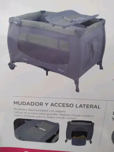 Cuna corral Infanti plegable con cambiador - miniatura 4