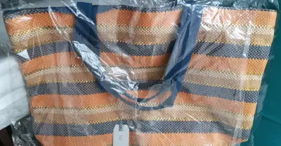 Bolso de playa a rayas ID London - miniatura 1