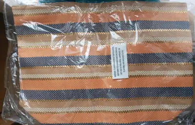 Bolso de playa a rayas ID London - miniatura 3