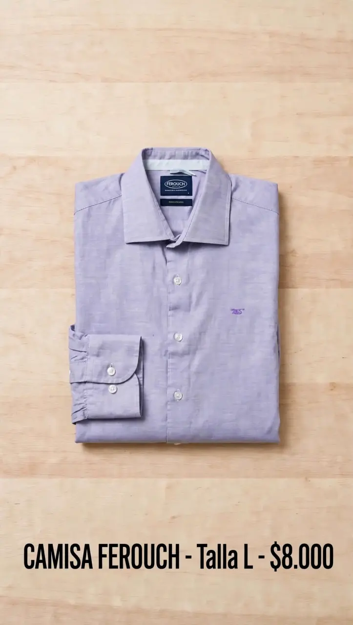 Camisa Ferouch Talla L Color Lila