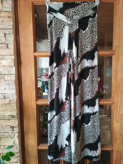 Pantalón largo estampado animal print - miniatura 2