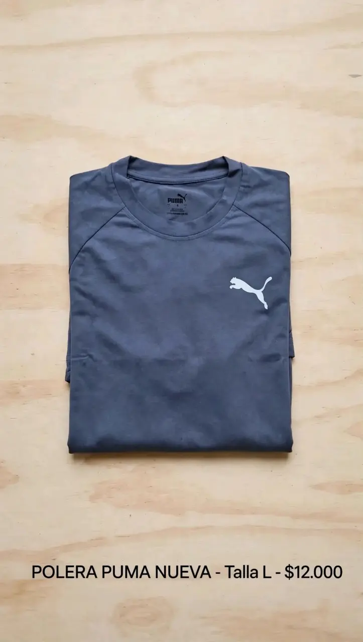 Polera Puma gris nueva talla L