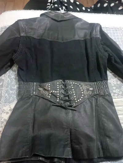 Abrigo de niña a cuadros talla 2 - miniatura 2