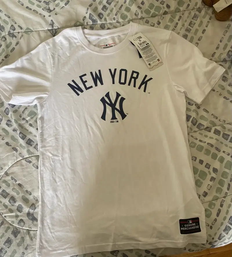 Polera blanca New York Yankees para hombre - 1