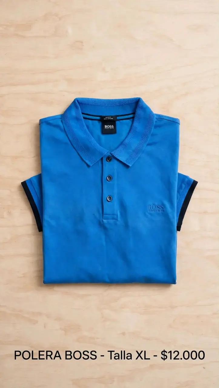 Polera azul Boss Nueva talla XL