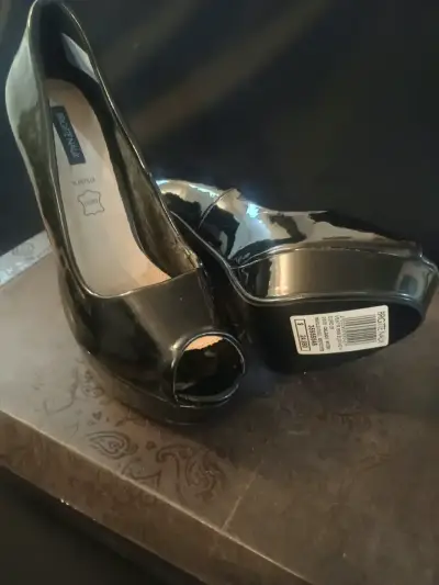 Zapatos de tacón alto negros Brigitte Naux - miniatura 2