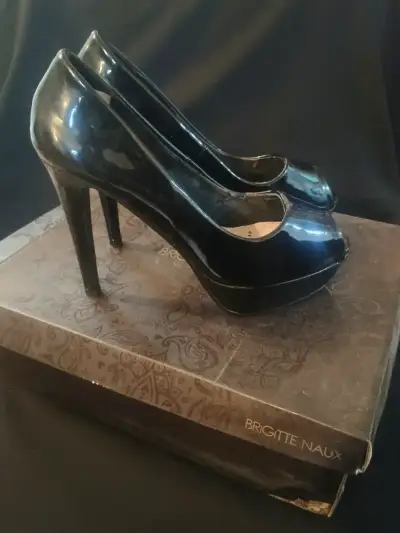 Zapatos de tacón alto negros Brigitte Naux - miniatura 3