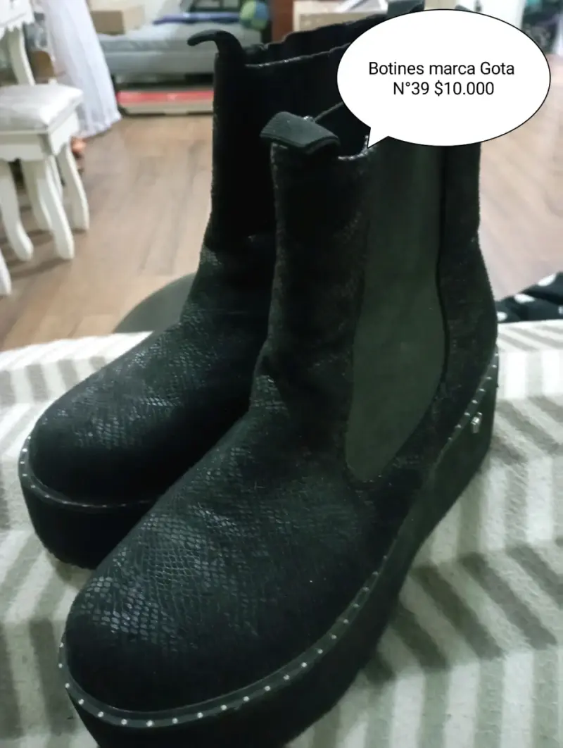Botines negros marca Gota talla 39