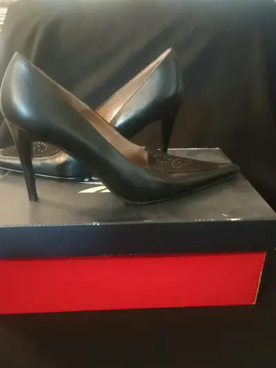 GACEL Zapatos de Tacón Negro Elegantes para Mujer - miniatura 1