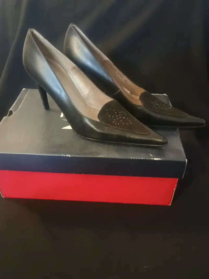 GACEL Zapatos de Tacón Negro Elegantes para Mujer - 5