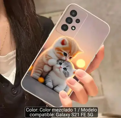Funda para Galaxy S21 FE 5G con diseño de gatitos - miniatura 2