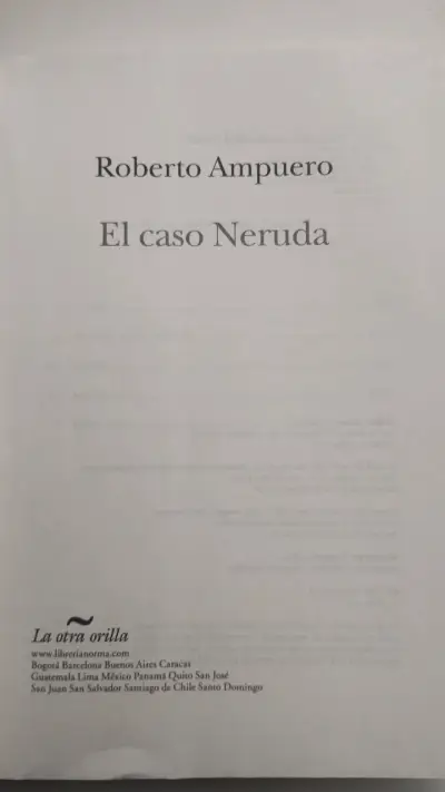 Libro El Caso Neruda de Roberto Ampuero - miniatura 2