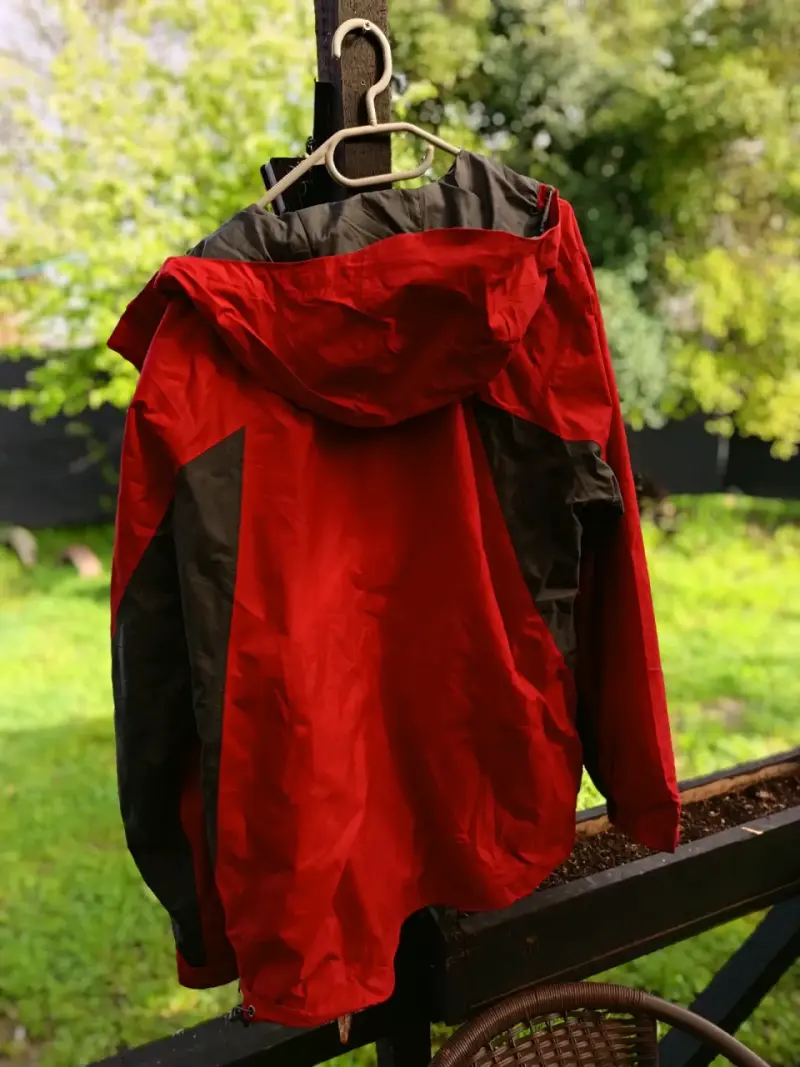 Chaqueta impermeable roja Columbia para hombre - 3