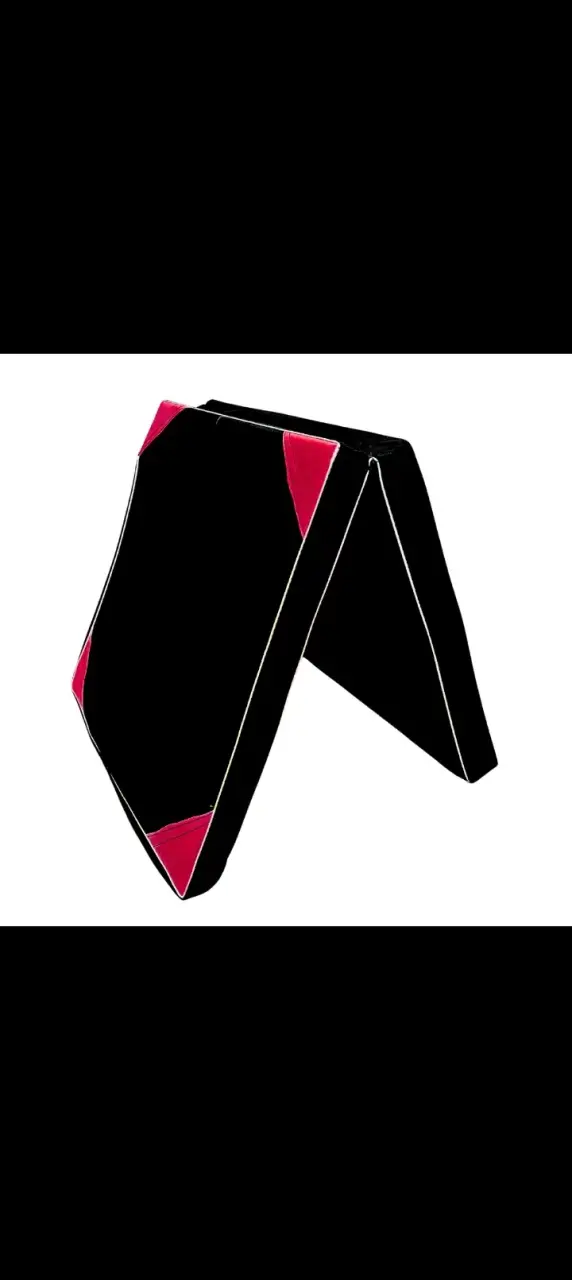 Portería de Fútbol Plegable Negra y Roja