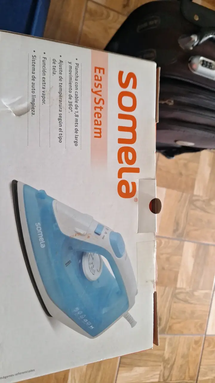 Plancha a vapor Somela EasySteam azul