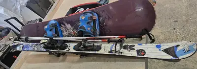 Set de Snowboard y Esquí con Fijaciones - miniatura 1