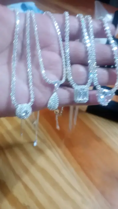 Lote de Pulseras y Anillos de Plata con Cristales - miniatura 1