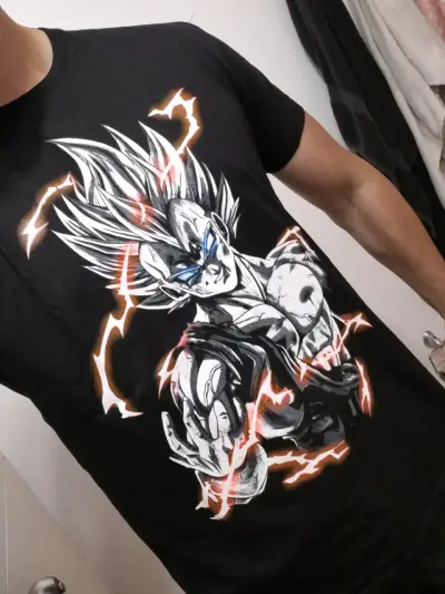Poleras fluor anime brillan en la oscuridad - miniatura 1