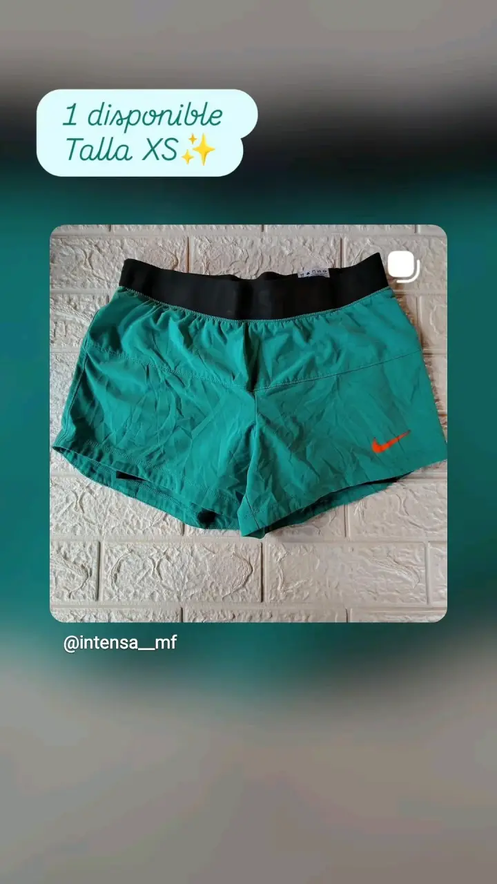 Shorts deportivos Nike verdes talla XS