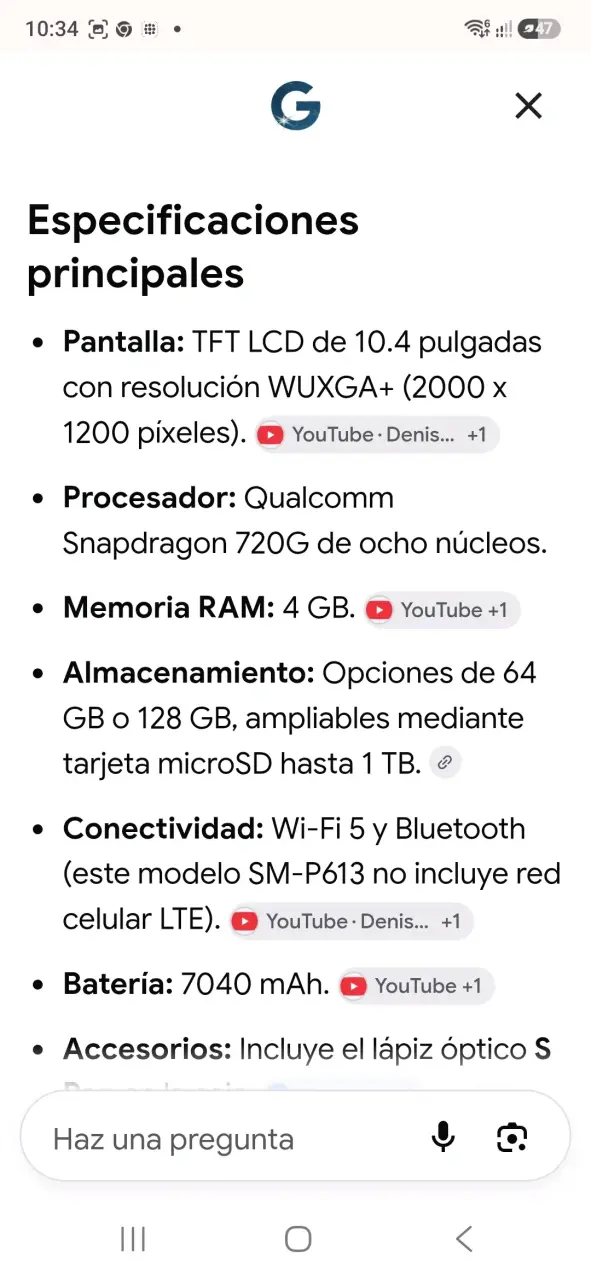 Tablet Samsung Galaxy Tab S6 Lite 10.4 pulgadas - 2