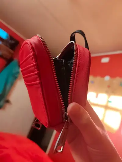 Monedero rojo con clip Amphora - miniatura 3