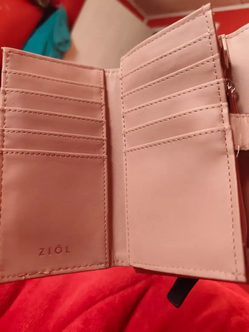 Billetera de cuero sintético rosa Ziol - 4
