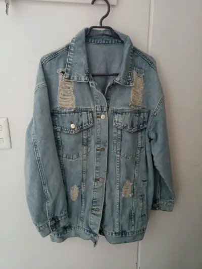 Chaqueta de mezclilla para mujer L - miniatura 1