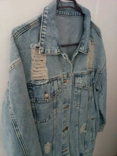 Chaqueta de mezclilla para mujer L - miniatura 2