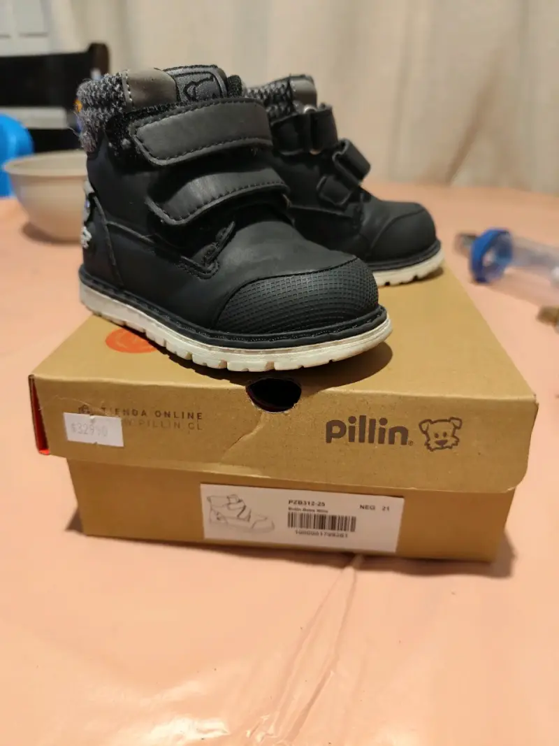 Botines de niño negros Pillin talla 21 - 2