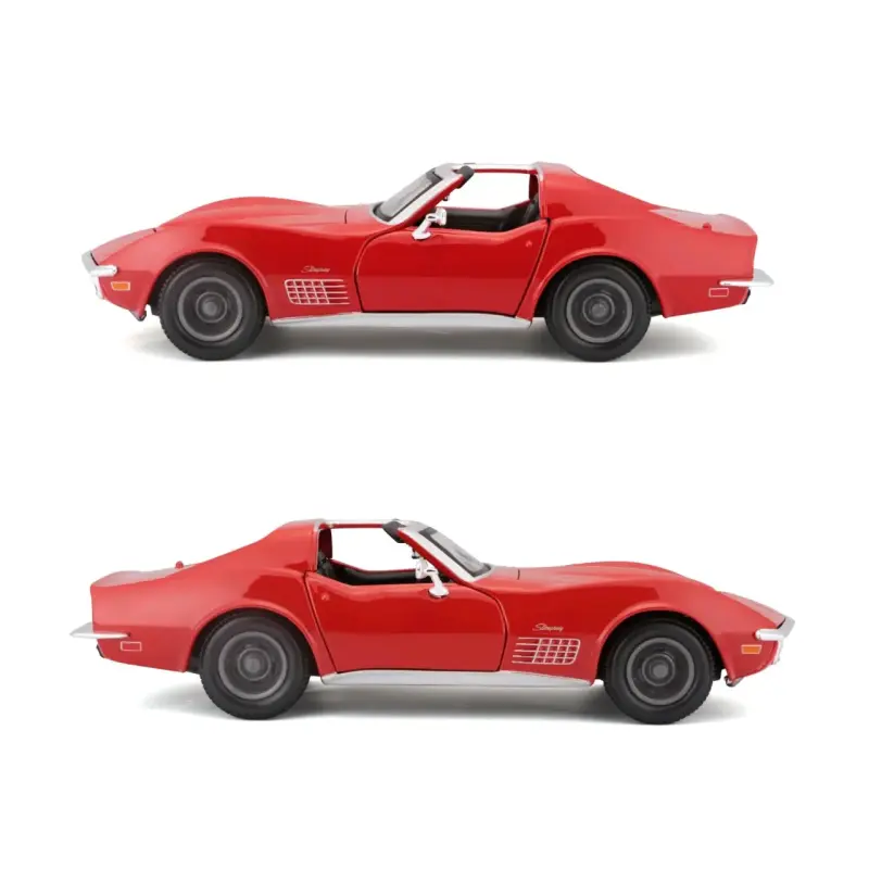 Maisto Corvette 1970 a escala 1:24 rojo - 3