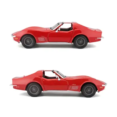 Maisto Corvette 1970 a escala 1:24 rojo - miniatura 3