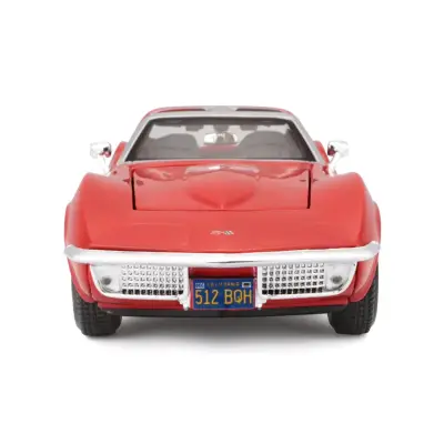 Maisto Corvette 1970 a escala 1:24 rojo - miniatura 4