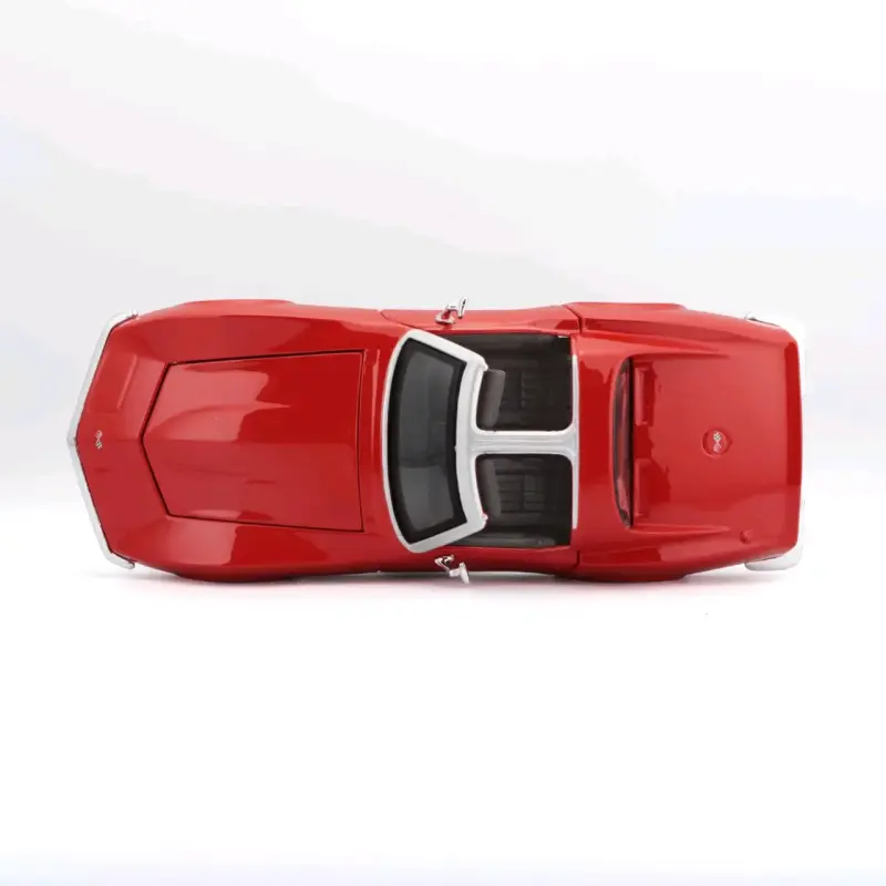 Maisto Corvette 1970 a escala 1:24 rojo - 6