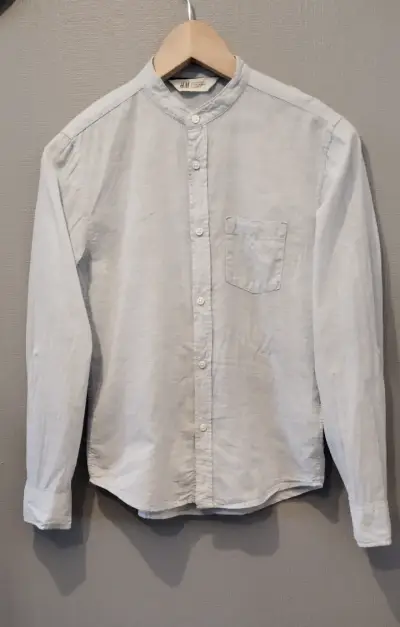 Camisa  celeste claro para niño H&M - miniatura 1