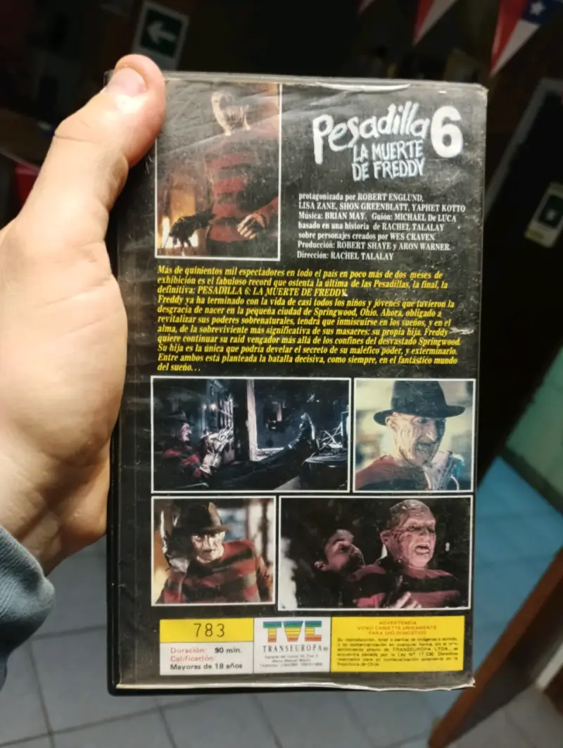 VHS Pesadilla 6: La Muerte de Freddy - 2