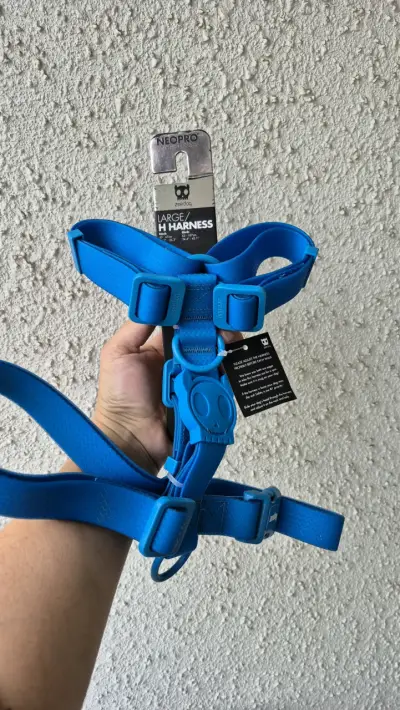 Arnés para perro talla L azul Neopro - miniatura 1