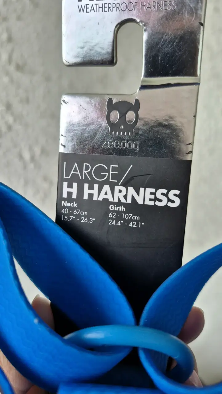 Arnés para perro talla L azul Neopro - 2